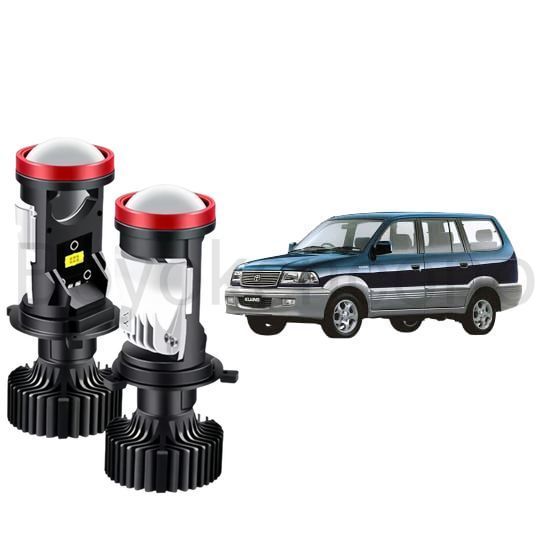 2pcs Lampu Utama LED H4 Projector High Power Mobil Toyota kijang kapsul LGX LSX KRISTA 1997 2004 Byk