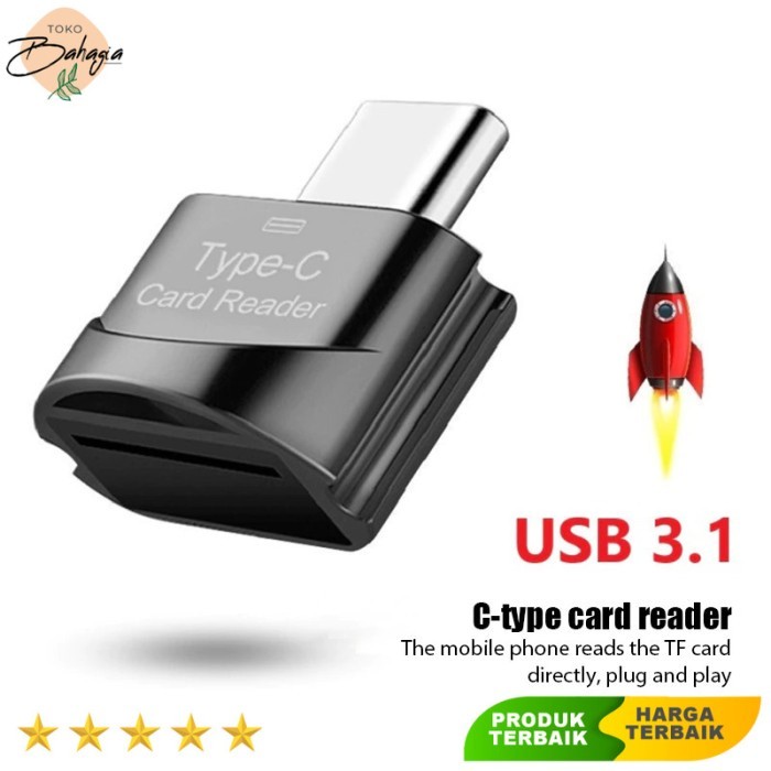 Mini OTG USB Type C to Micro SD Card Reader - Ciaxy