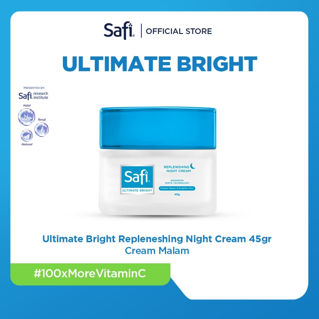 SAFI - Ultimate Bright - Replenishing Night Cream 45gr - Cream Malam