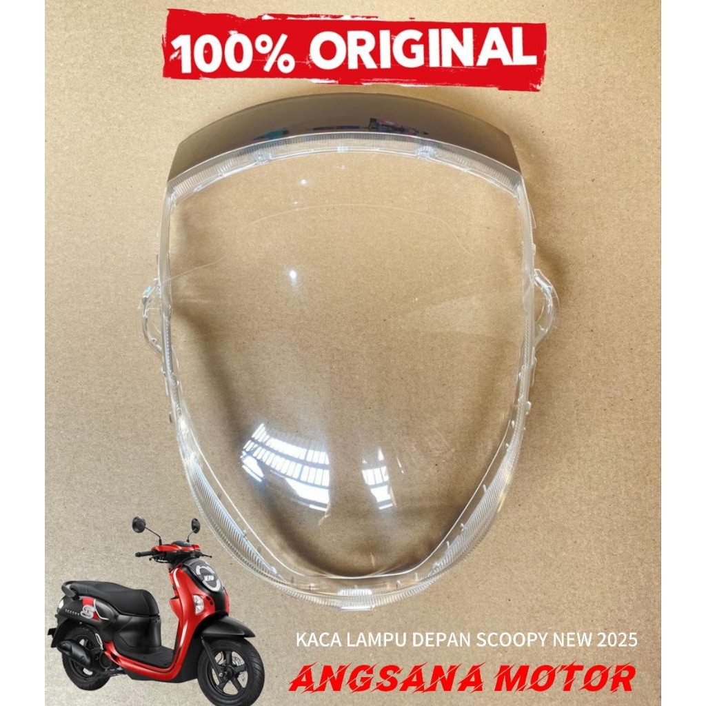 Mika Kaca Lampu Depan SCOOPY NEW 2025 Original
