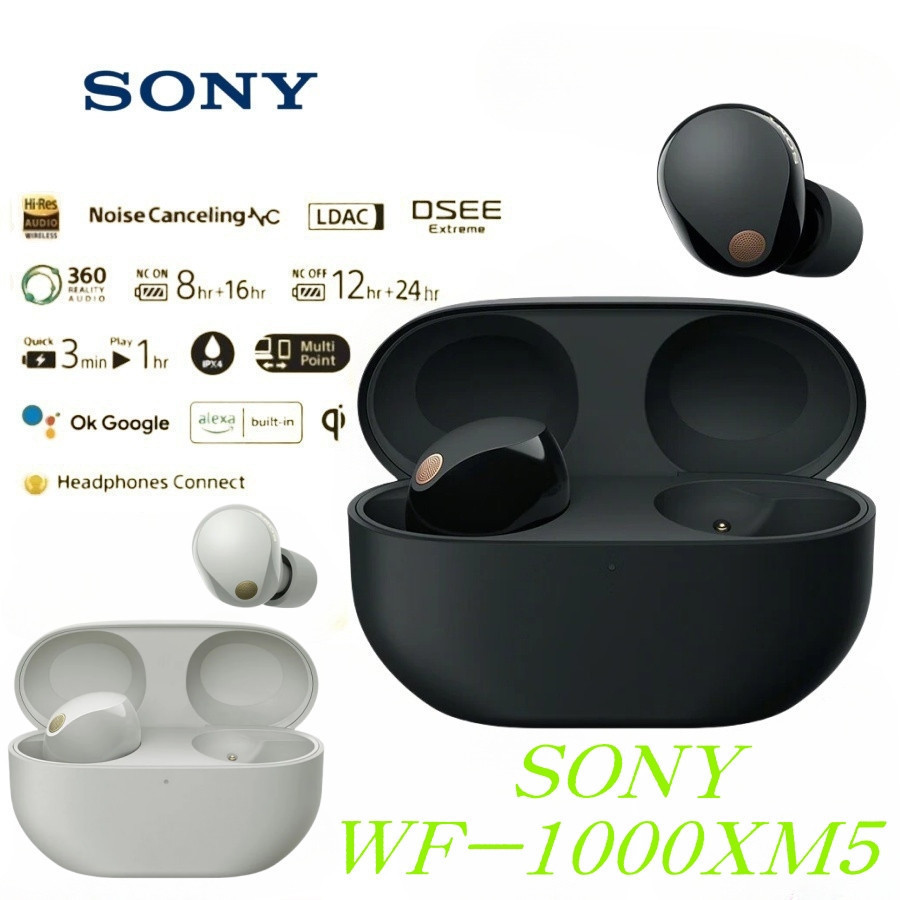 100% Original Sony WF-1000XM5 Noise Canceling Truly Wireless WF 1000XM5 Headset TWS Earbuds Ear Buds