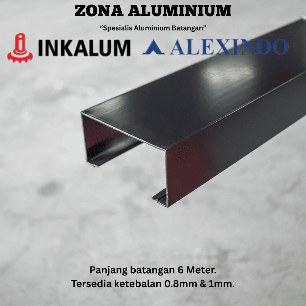 INKALUM ALEXINDO Aluminium Batangan 0560 Kusen Polos 4 Inch