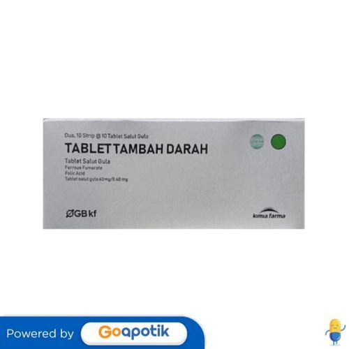 Tablet Tambah Darah Kimia Farma Box 100 Tablet