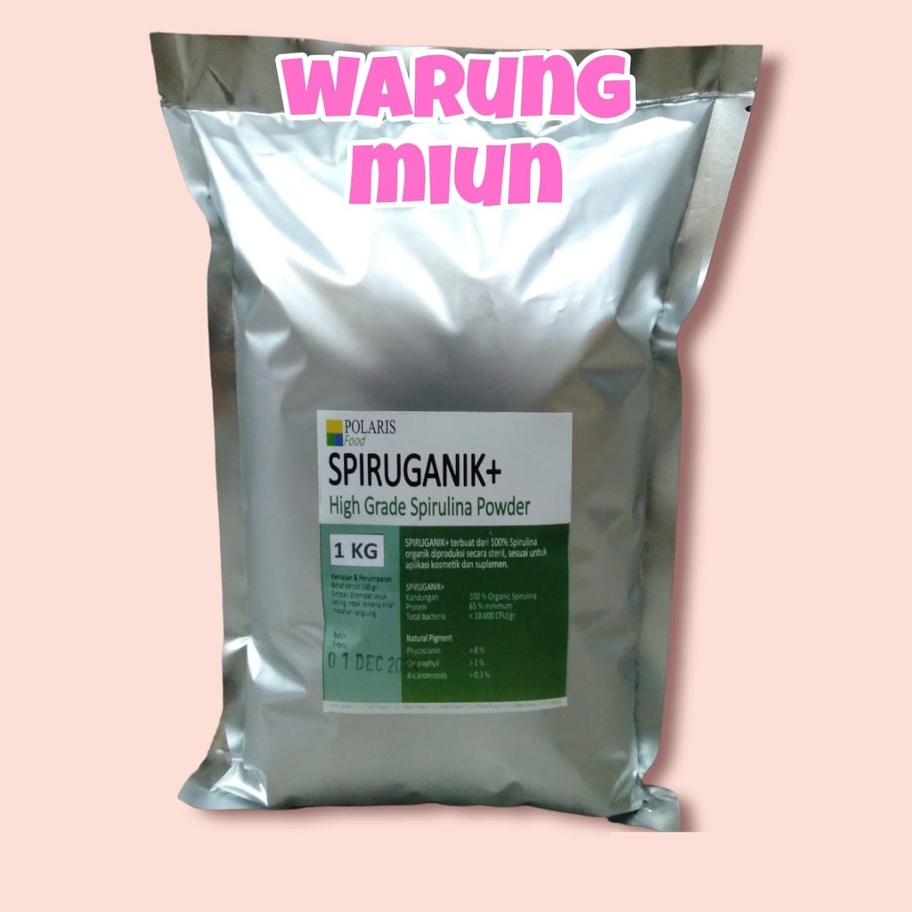 Spiruganik Spirulina powder 1 kg Spiruganik+