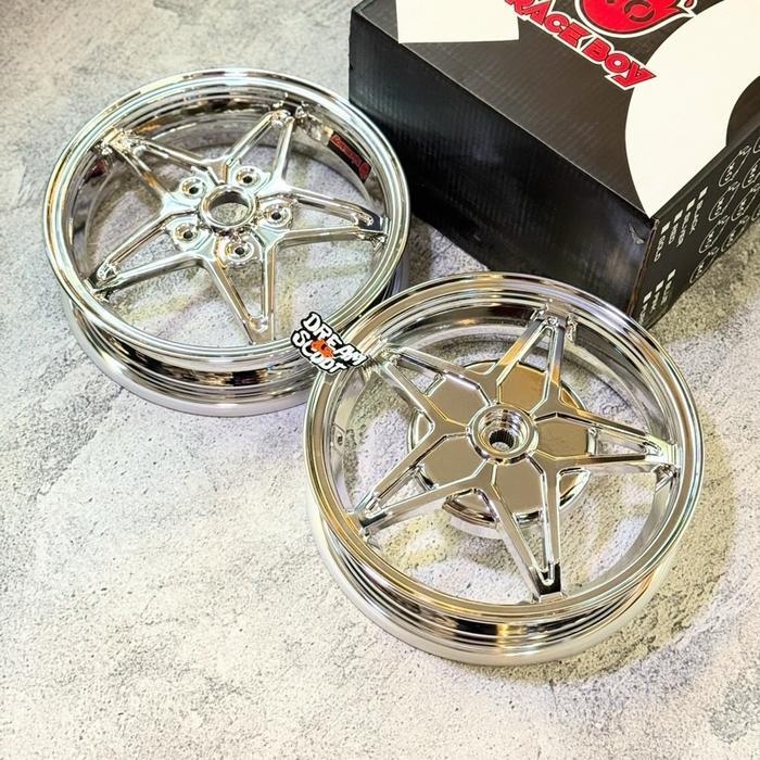 Velg Race Boy Star Chrome Ring 12 Vespa Matic Vespa Sprint Vespa Primavera Vespa S Vespa LX Velg Ves