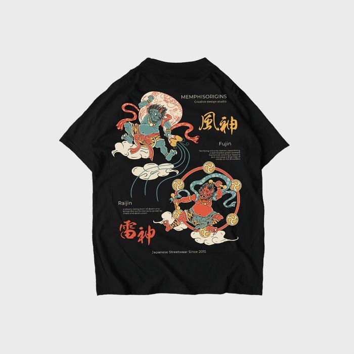 TSHIRT - CLASSIC FUJIN RAIJIN (black) - M