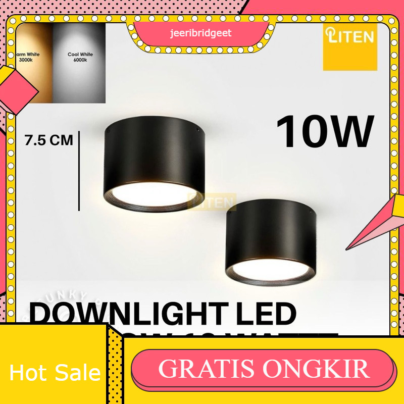 Lampu Downlight LED Outbow 10 watt Bulat Tebal 10w 4 Inch / Lampu Plafon Out bow Bulat