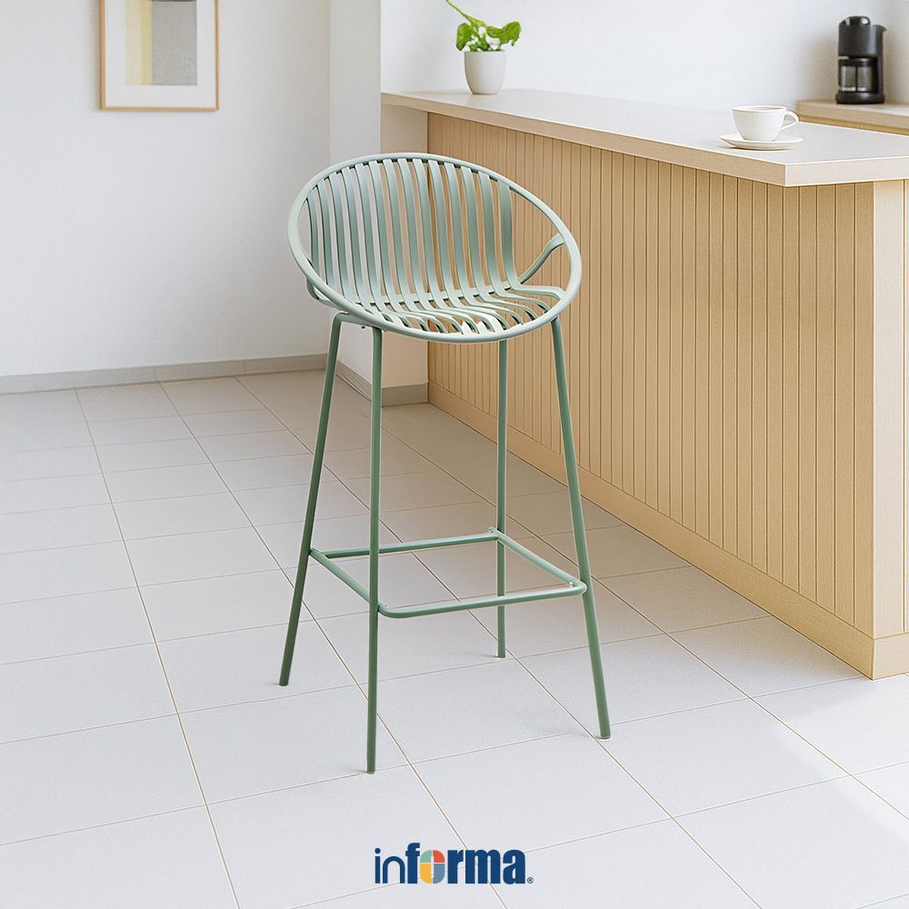 Informa Frill Kursi Bar Bar Stool Kursi Kafe Bartending Furniture Ruang Makan
