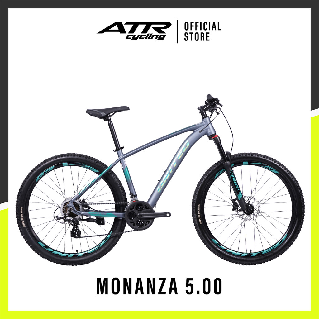 Promo Diskon... SEPEDA GUNUNG MTB 27,5-24SP UNITED MONANZA 5.00 (21) GY-SLV-GN