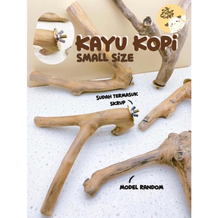 Kayu Kopi Size Kecil Untuk Kandang Sugar Glider, Burung & Pet Lainnya - -