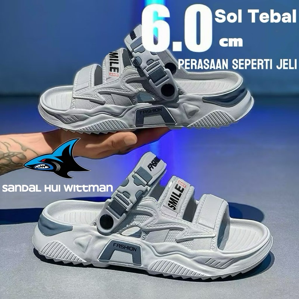 2025 Sandal Pria Premium Model Korea Baim Sendal jibbitz Baim Cowok Korea Style Sandal jelly
