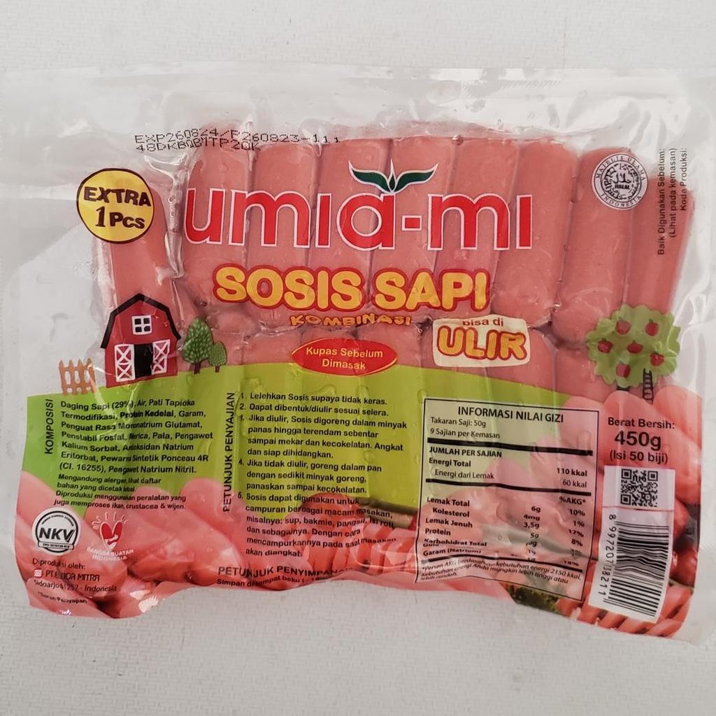 Umiami Sosis Sapi Ulir Cocktail - Mini isi 50 pcs