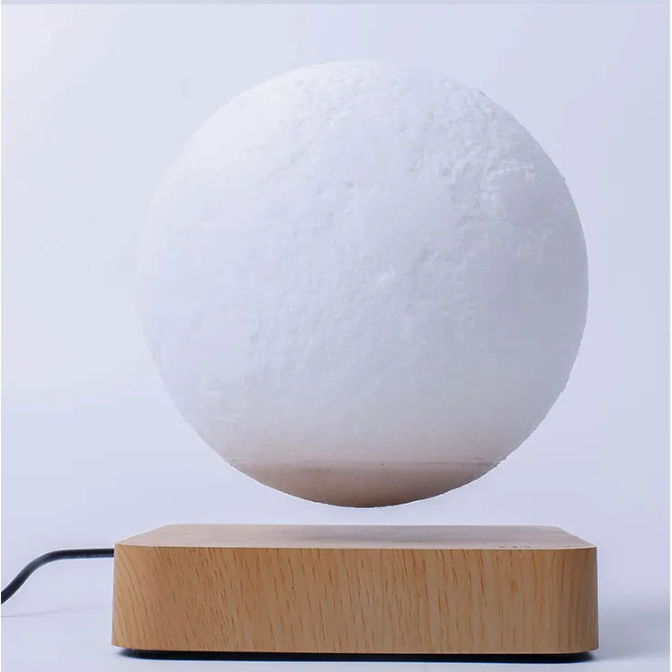 Levitating Moon Lamp 3 Colors Floating Moon Lamp Spinning 3D Printing Magnetic Moon Night Light for 
