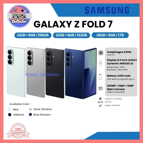 HP SAMSUNG GALAXY Z FOLD 7 16/1TB, Z FOLD 7 12/512GB, Z FOLD 7 12/256GB & Z FLIP 7 12/512GB (BNIB)