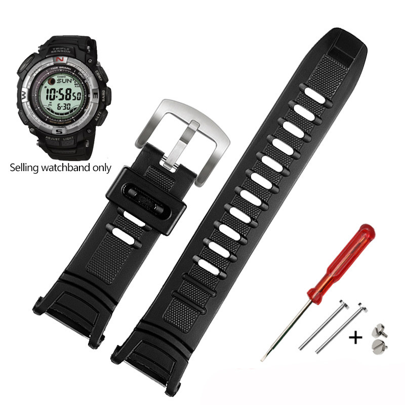 For Casio PRW-1500 PRG-130Y PRG-130 PRW-1500Y PRW-1500 resin silicone Rubber strap 26*18mm PROTREK S