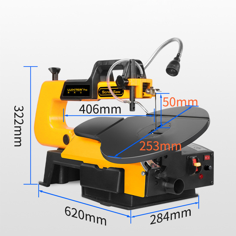 Woodworking DIY Table Angle Cutting Curve Saw Electric Jig Saw Bench Saw 16 inch Speed Adjustable Cu