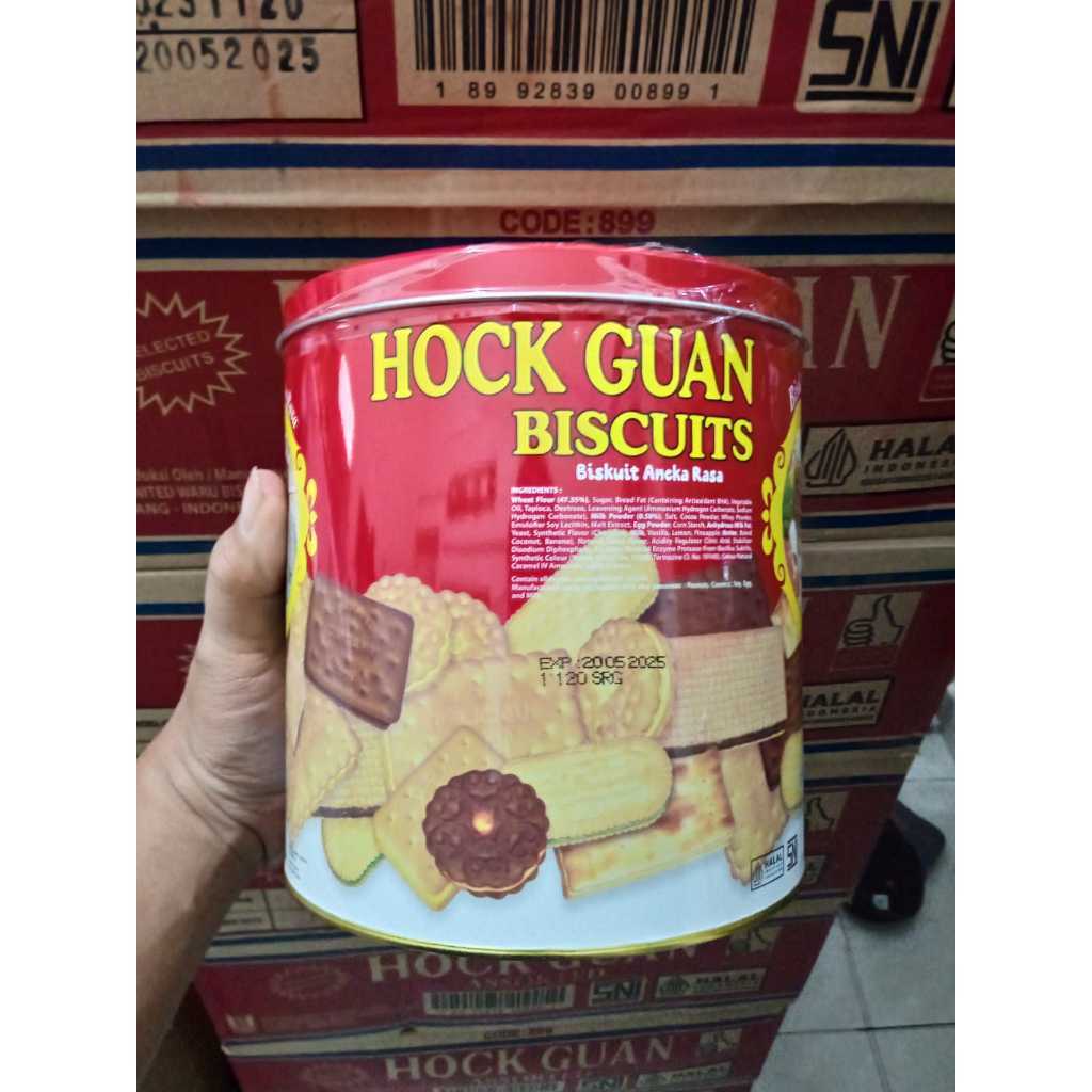 Promo Hock Guan Biscuits 650gr, Hock guan biskuit murah promo, biskuit kaleng, kue kaleng hockguan