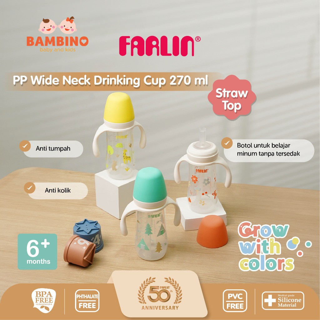 Farlin Drinking Cup 270Ml With Handle