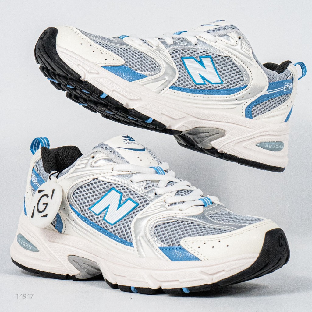 Sepatu New Balance NB 530 Steel Blue Grey White Blue Sneakers Authentic