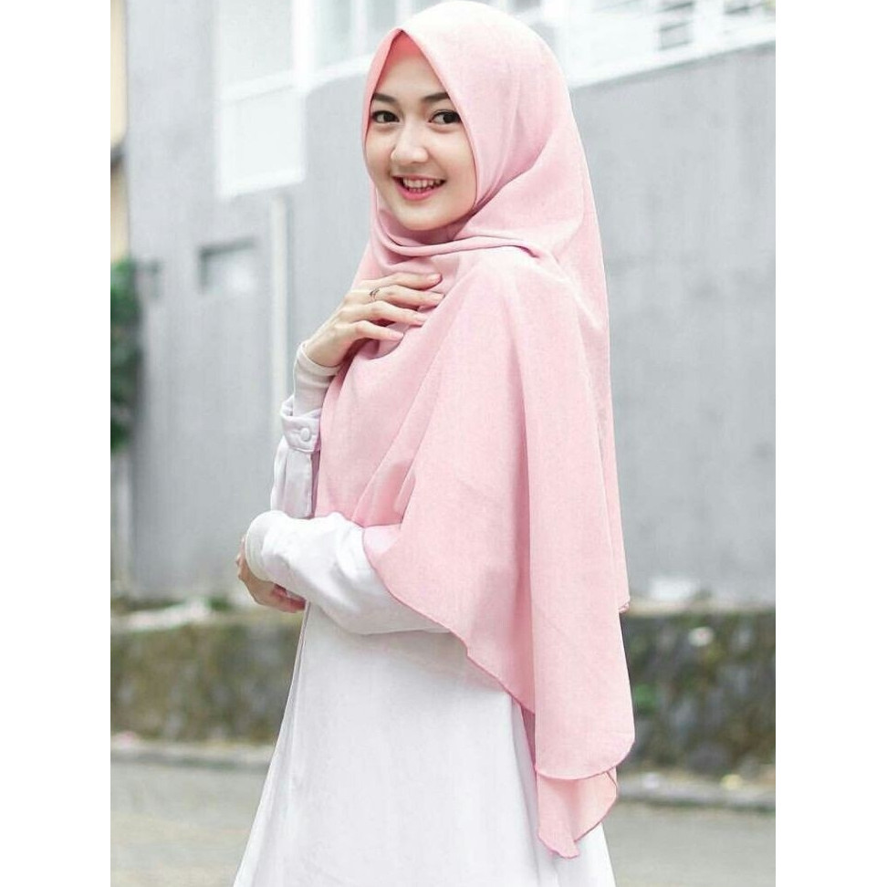 Jilbab Segi Empat Jumbo Paris 140x140cm / Hijab Segi Empat Syari Jilbab Syari Jumbo / Kerudung Syari