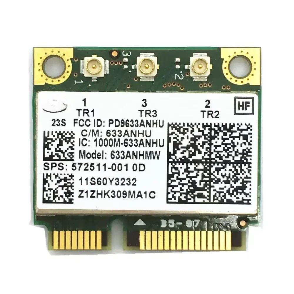 Wireless Adapter Card for 6300 633ANHMW Half Size Mini PCI E WiFi Card 450Mbps 80211agn for Intel 63