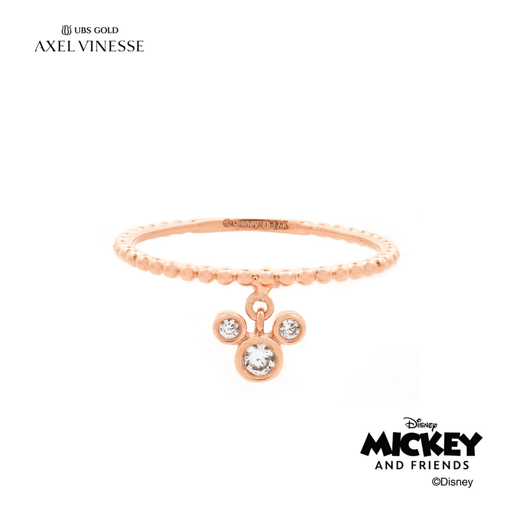 UBS Gold Cincin Emas Disney Mickey Mouse - Ccy0214 - 17K
