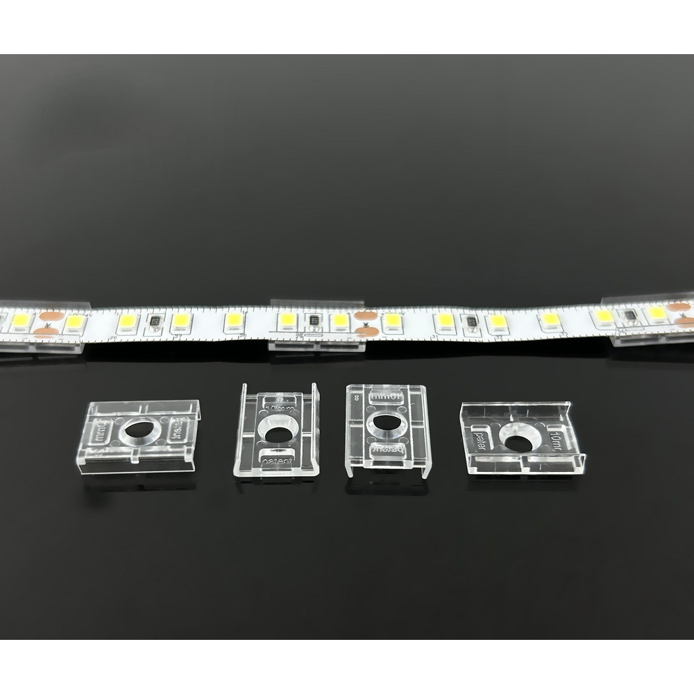 10pcs Klem Lampu Led Strip Transparan Klem Kabel Lampu Led Strip rapit lampu strip