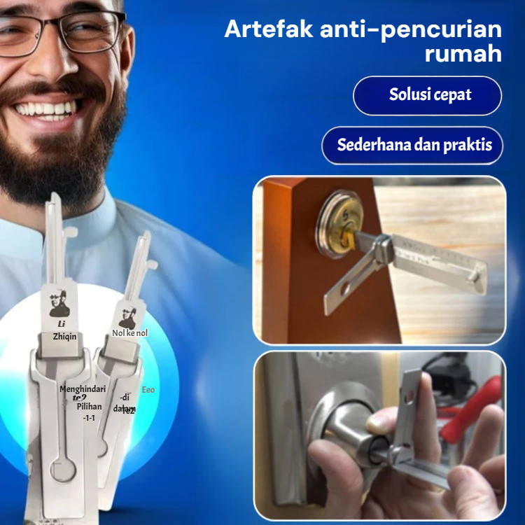 Peralatan Pembuka Darurat/Toolkit Perbaikan Kunci 2-in-1/JS-Alat Anti Maling SS001 Perangkat Keamana