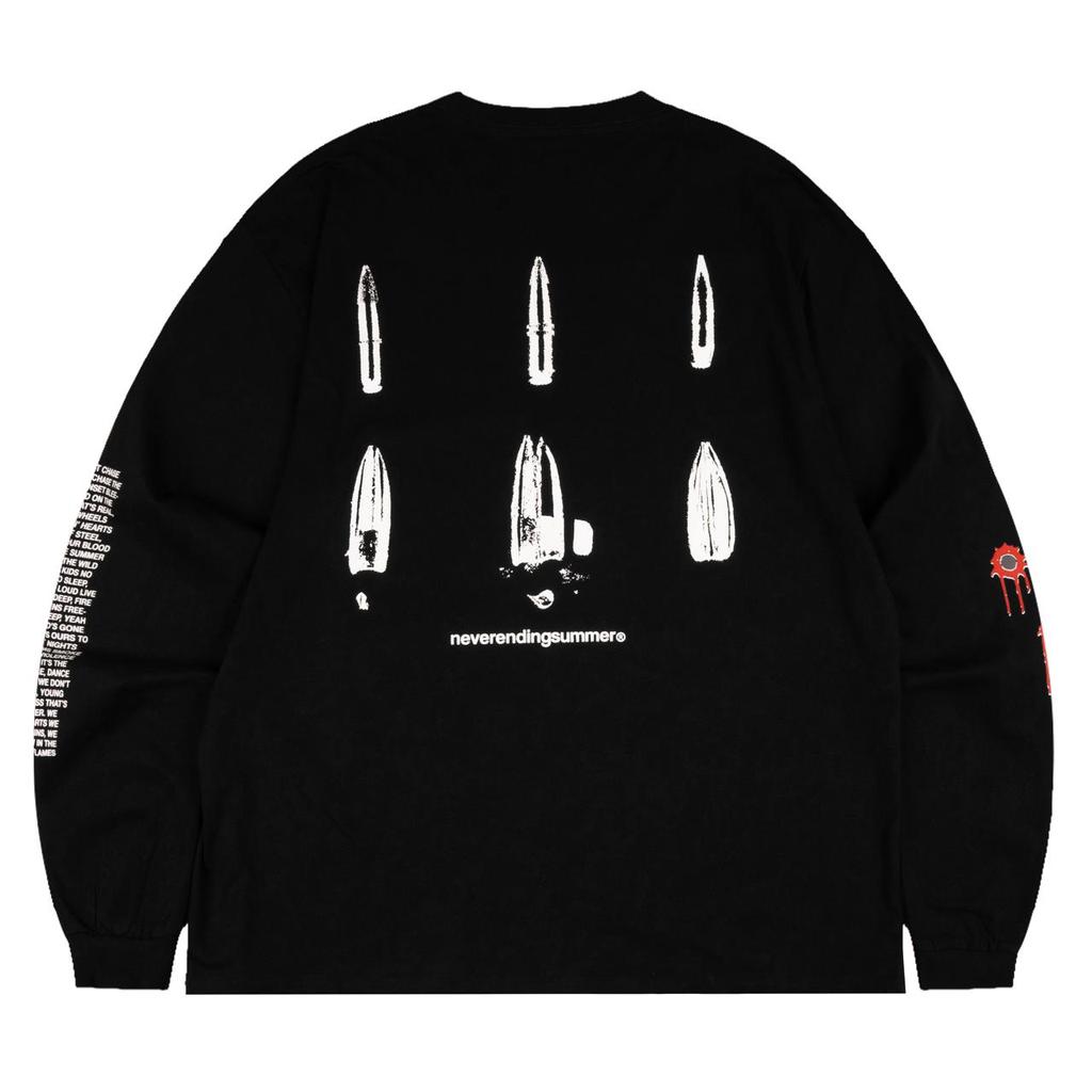 NRDN Clothing T-Shirt Kaos Lengan Panjang LONGSLEEVE OVERSIZE LS.BULLET