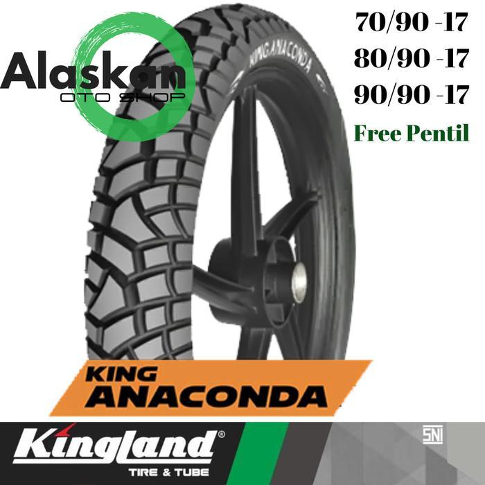 Ban Kingland Anaconda Ring 17 70/90-17, 80/90-17, 90/90-17 Tubeless Ban Luar Kembang Trail - 70/90-1
