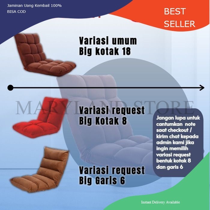 MRLN Kursi Lesehan Sofa Lesehan  Kursi Tatami Sofa Lantai  Lesehan  Minimalis Floor Chair