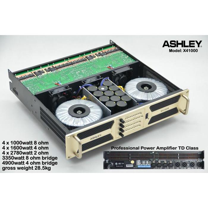 Power 4 Channel ASHLEY class TD 4900 watt original