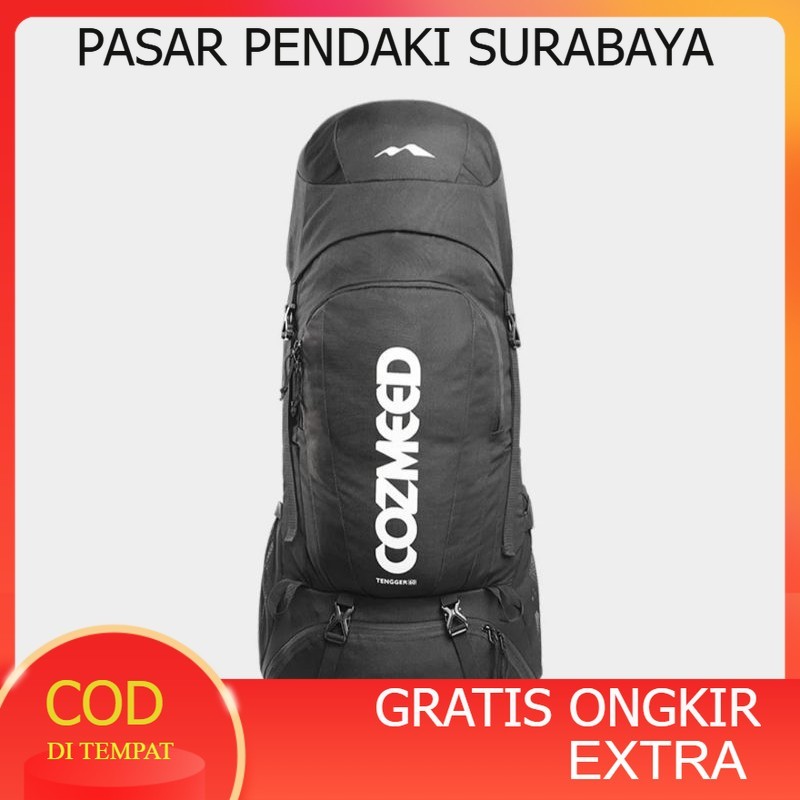 COZMEED TAS GUNUNG CARRIER TENGGER 60 LITER + RAINCOVER BAG