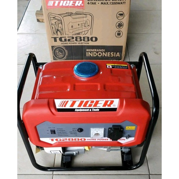 Mesin Generator Genset Bensin 1000 Watt Tiger Type Tg 2880