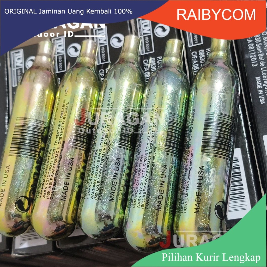 ORIGINAL Gas Co2 12G/12GRAM POMPA ALAT OLAHRAGA KUAT TAHAN LAMA, Sepeda, Aquascape, Minuman Soda, To