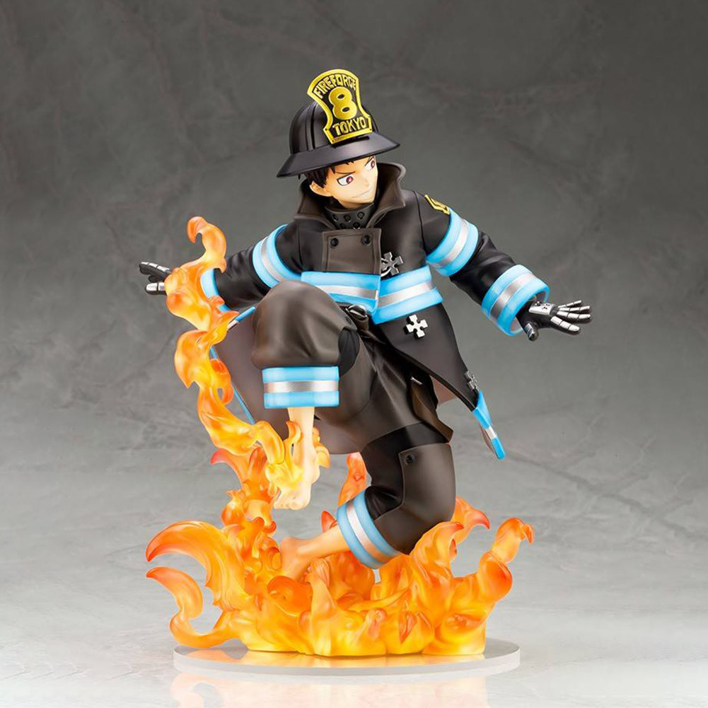 Anime Shinra Kusakabe Figure Fire Force Action Figure Desktop Decorations Pvc Model Collection Doll 