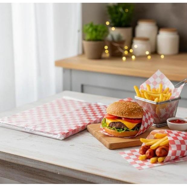 Kertas Nasi Laminasi Anti Minyak Paper Food Wrap Cake Sandwich Anti Lengket