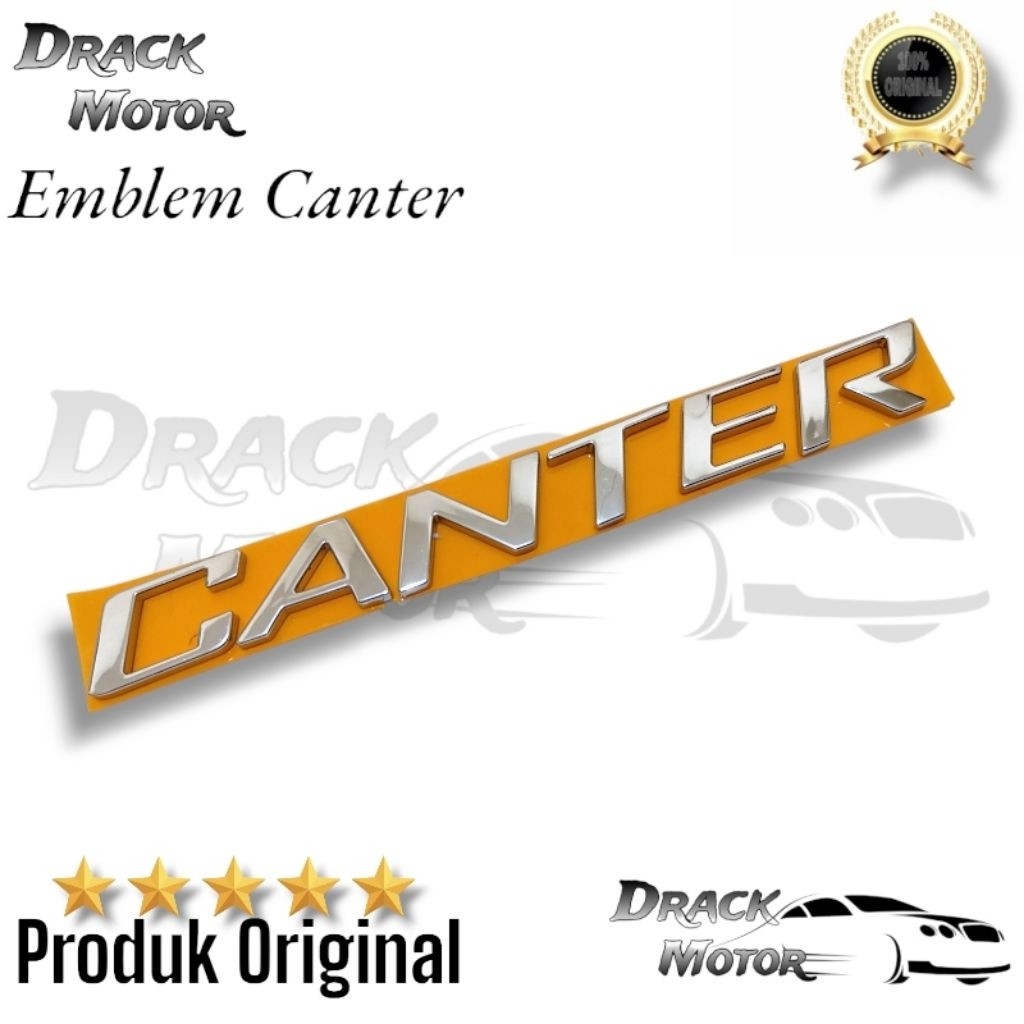 NGGESINGSHOP Emblem Tulisan Canter Chrome Original new fuso canter euro4 // Emblem Tulisan Canter ne