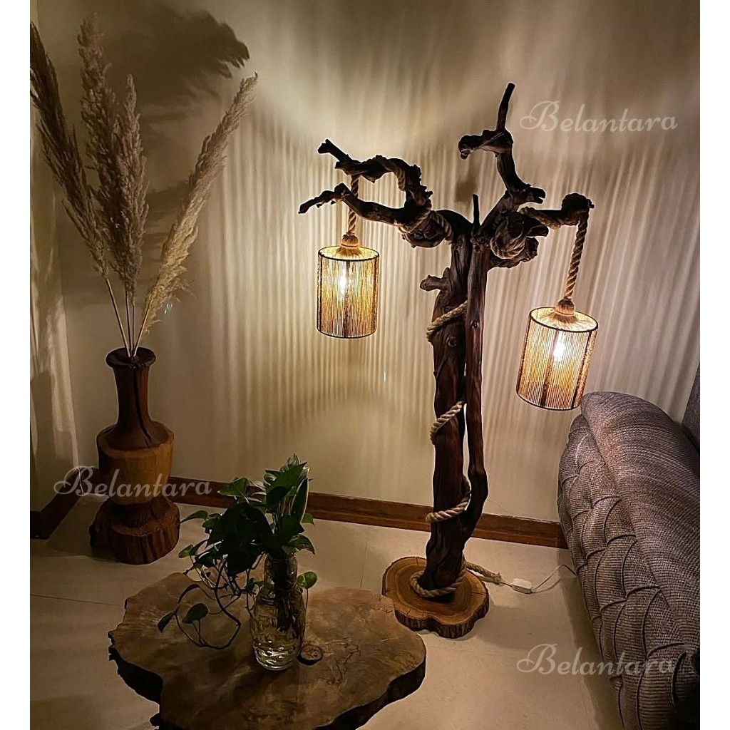 Terlaris Dekorasi Rumah dari kayu asli/Tempat gantungan lampu, topi , kunci dll .