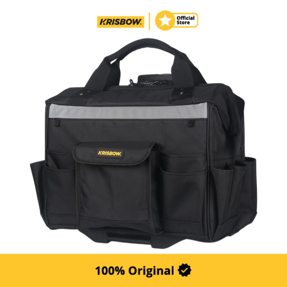 Krisbow Tas Perkakas Rolling LRGTB1 - Hitam Tool Bag Tool Pouch
