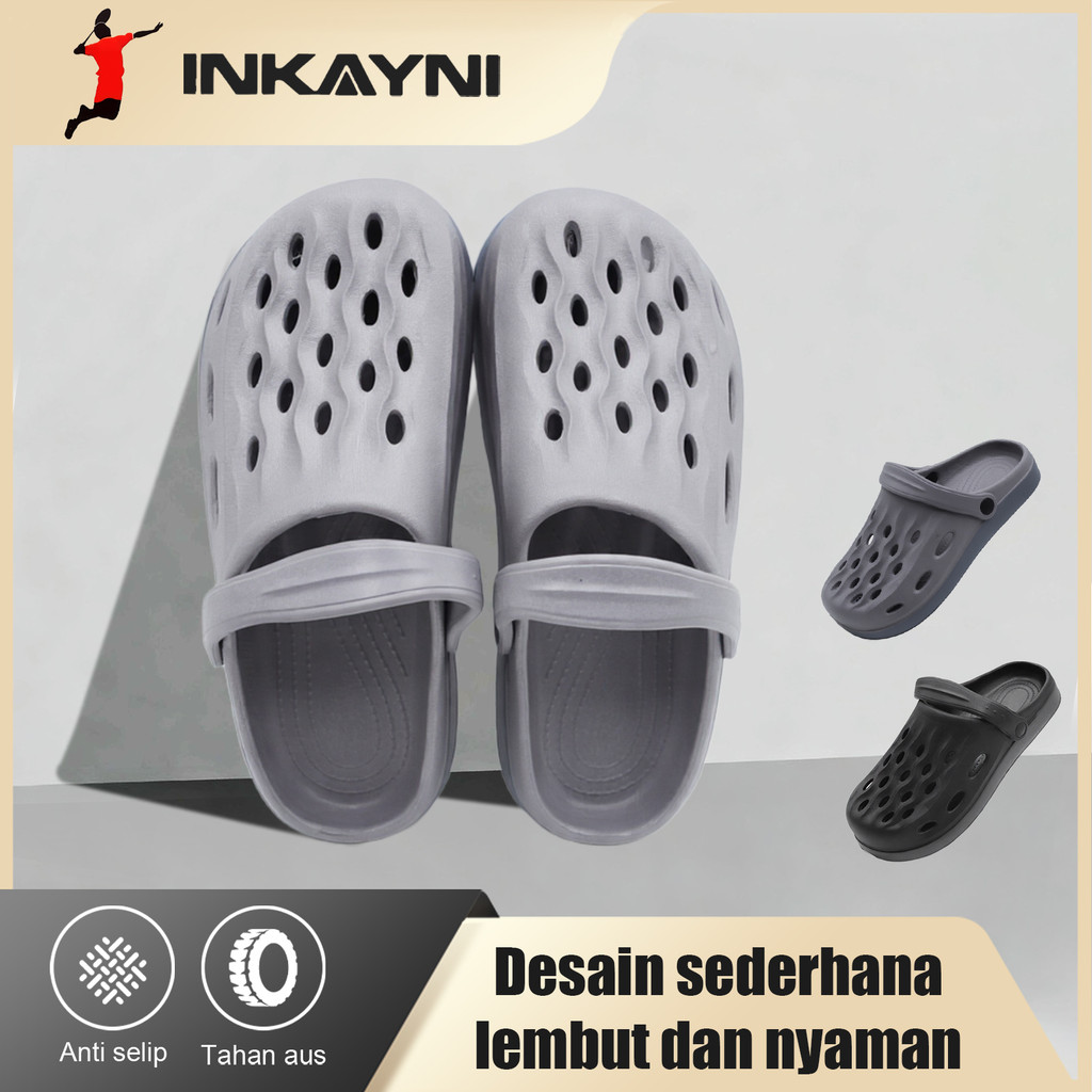 INKAYNI Sandal Pria dan Remaja Sendal Size36-45 Anti Slip Karet EVA Nyaman Dipakai Sandal pria sehar