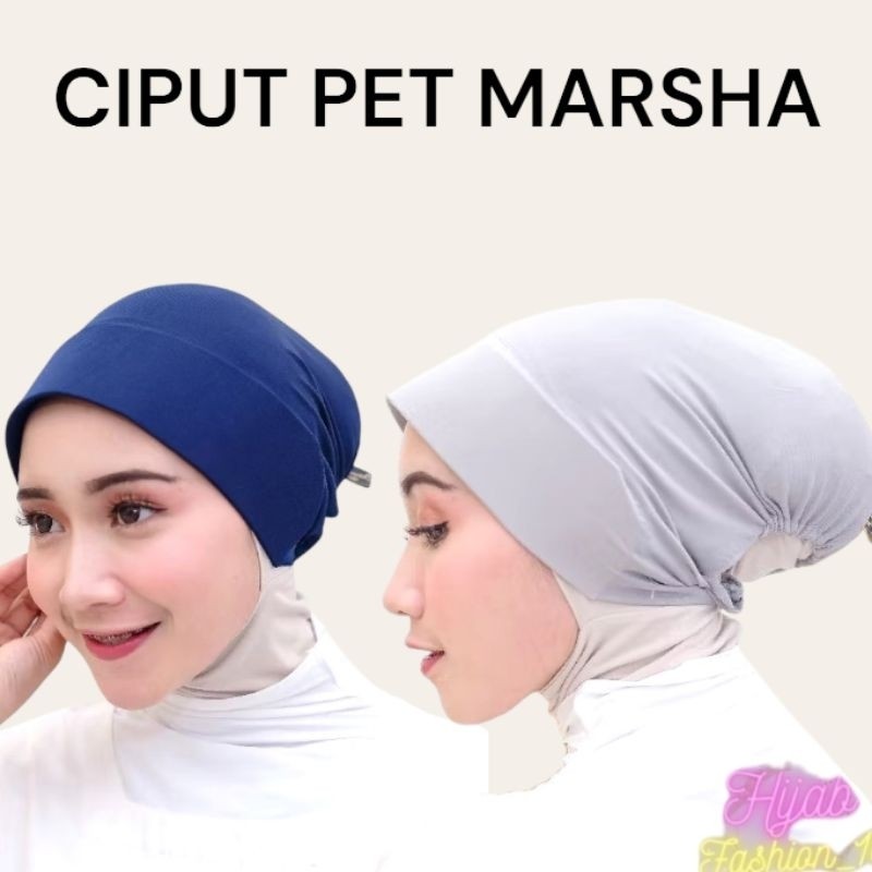 Ciput Marsha Pet Premium Ori By Nouka Collection Bandana Topi Hijab Ninja Dalaman Kerudung Adem
