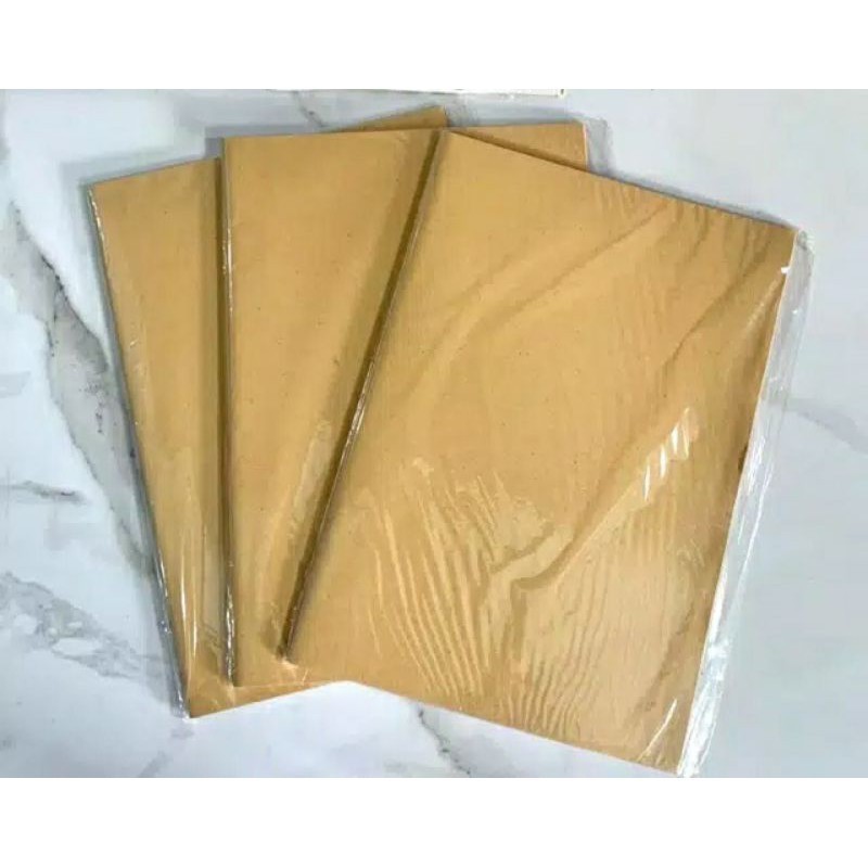 sampul cokelat coklat buku quarto tebal kuarto polos