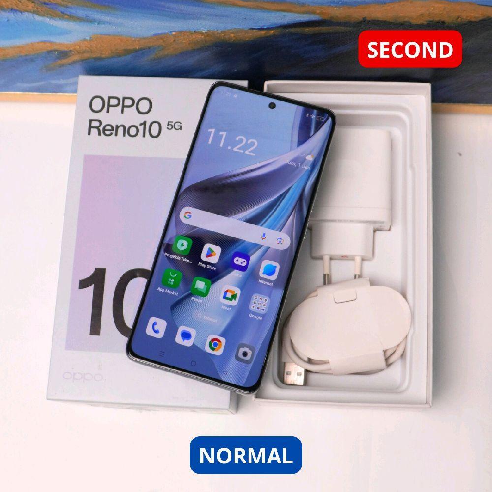 OPPO RENO 10 8/256 GB HP SECOND ORIGINAL SINAR MUTIARA CELL
