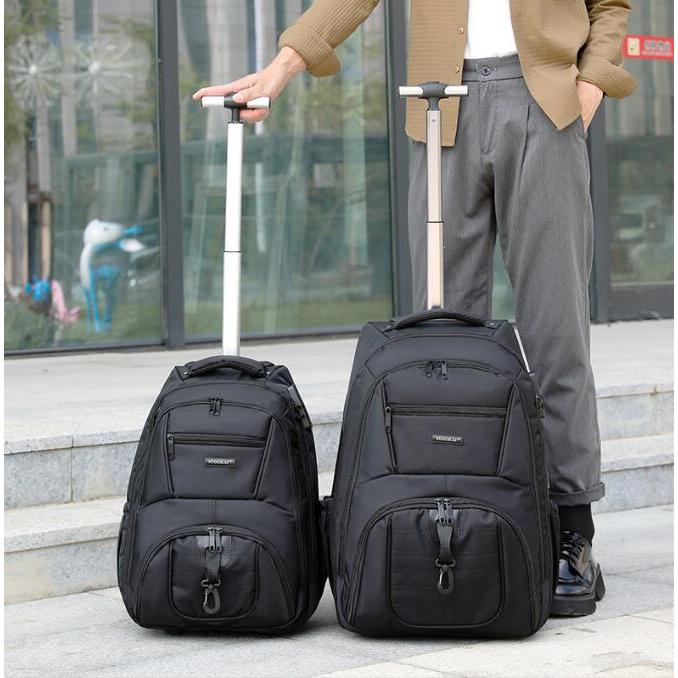 Men Travel Trolley Luggage Bag Carry On Hand Luggage Suitcase Men Travel Laptop Wheeled Backpack Men
