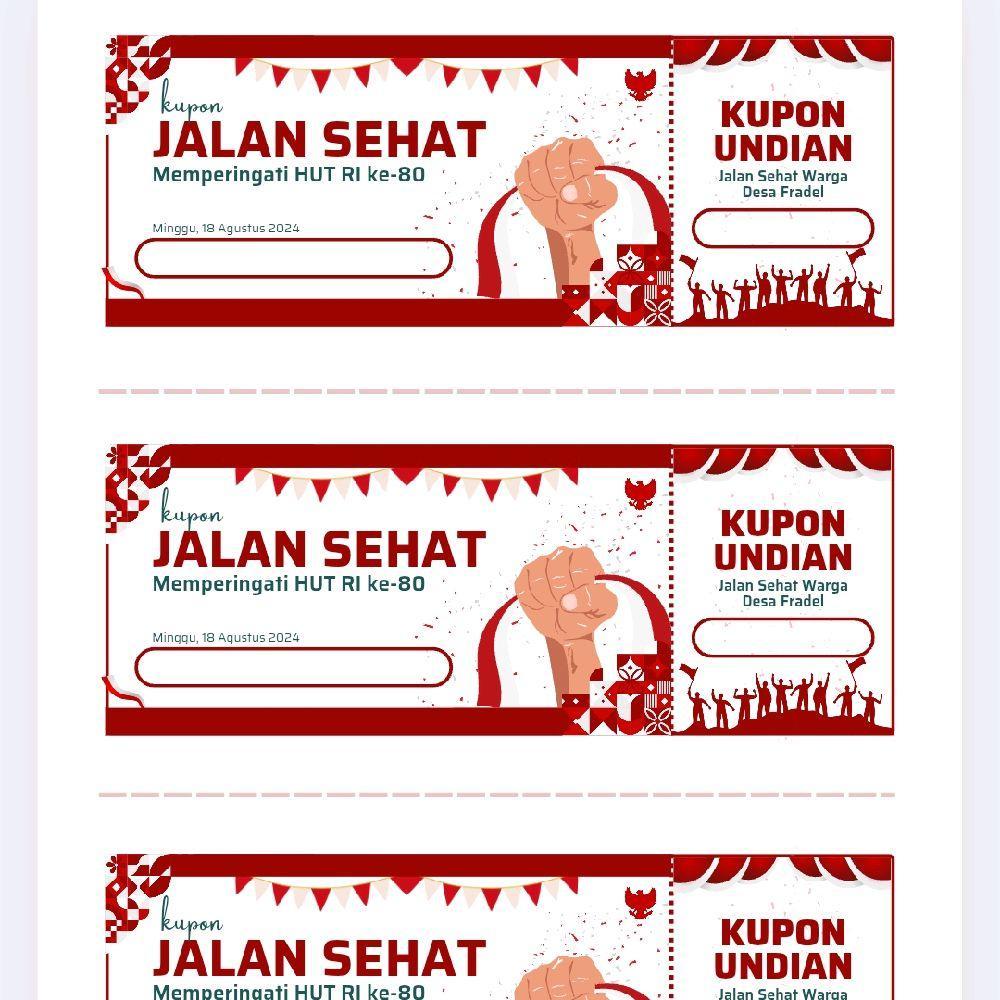 Cetak Kupon Undian / Kupon Hadiah / Karcis / Kupon Murah