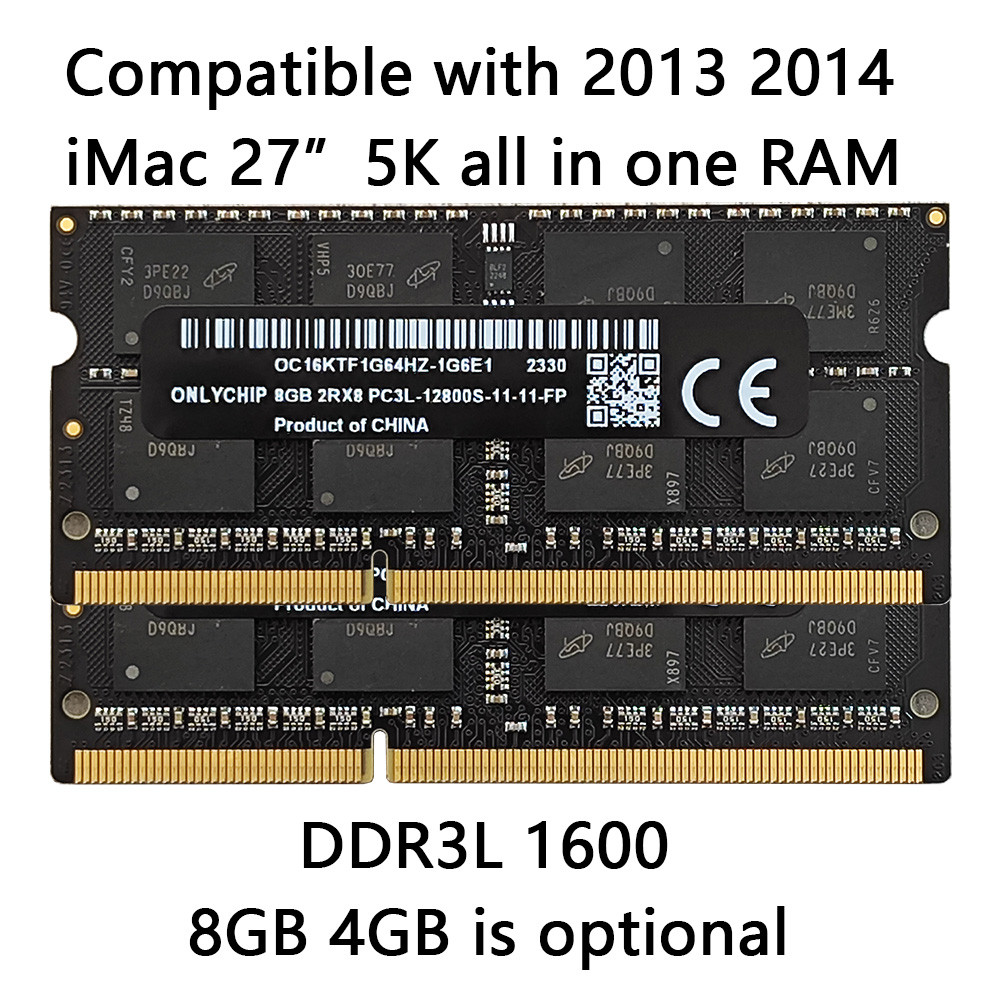Compatible with 2012 2013 2014  Apple Imac 5K 27 A1419  memory ram 4GB 8GB 16GB 32GB DDR3 1600