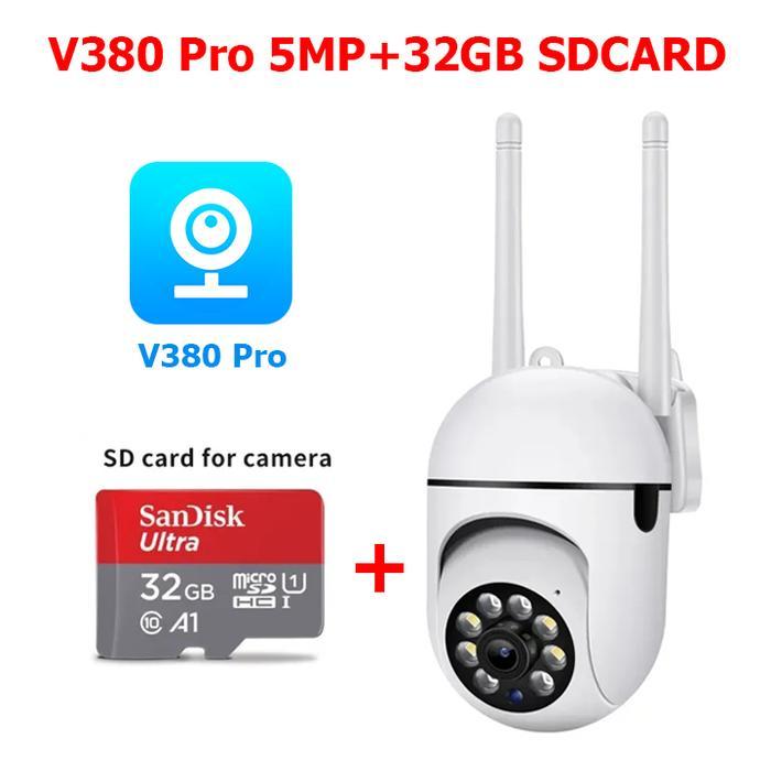 Camtrix CCTV IP Camera WIFI cctv V380 Pro jarak jauh cctv mini sambung ke hp cctv satu paket lengkap