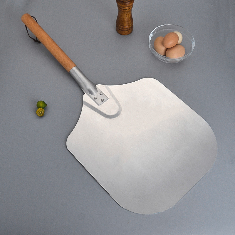 Folng Aluminum Pizza Shovel Wooden Handle Removable Transfer Pizza Shovel Large New Cake Shovel Baki