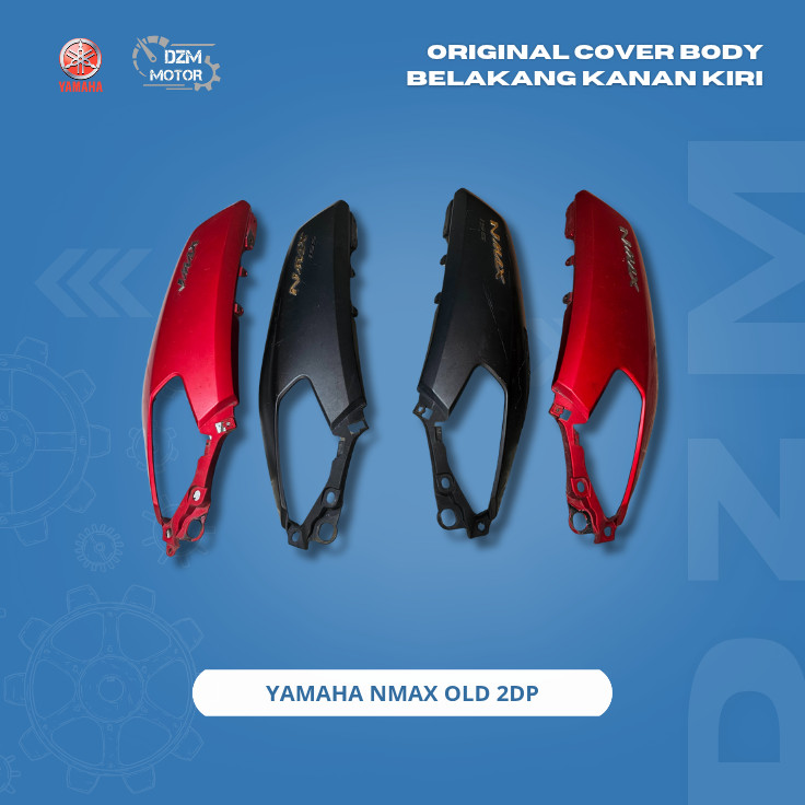 Original Cover Body Belakang Kanan Kiri Merah Hitam Doff Yamaha Nmax Old 2DP
